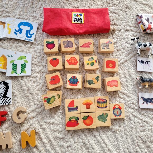 Wooden Plan Toys Lovevery Bundle ABC Matching Games Montessori - Picture 5 of 6
